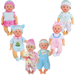 Dressbar 9-11 inch doll clothes set with bear theme for imaginative play.