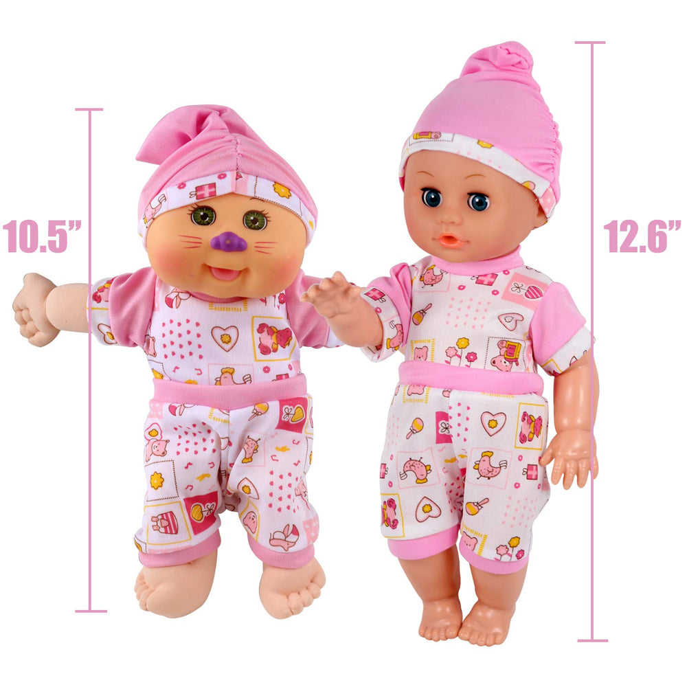 Dressbar jumpsuit for 9-11 inch dolls with easy Velcro closure.