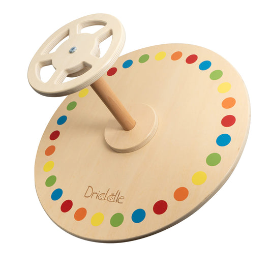 Driddle wooden spinner seat full assembly shows easy setup for quick play