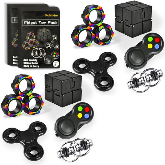 Dr.Kbder 5Pcs fidget toys set for stress relief and focus.