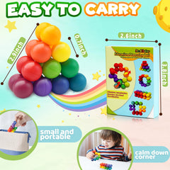 Dr.Kbder compact fidget ball fits into small bags.