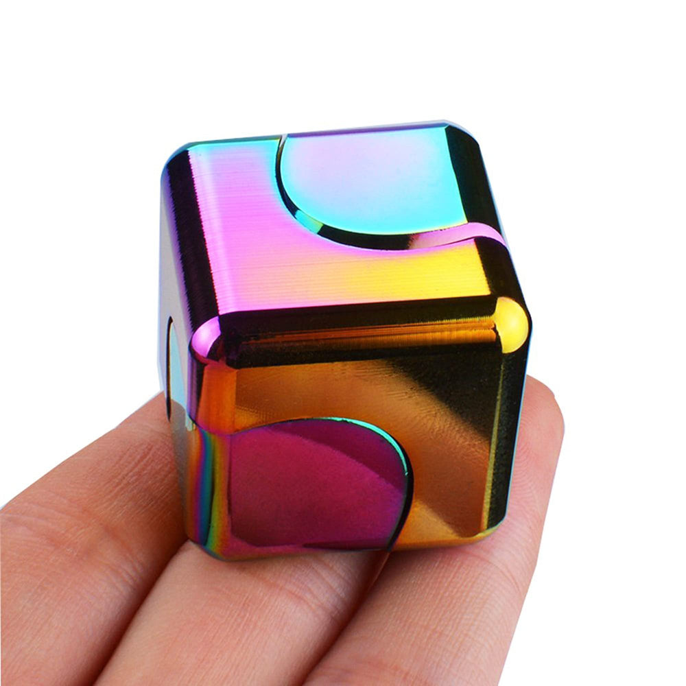 Dr.Kbder fidget spinner cube with metal body for focus and calm