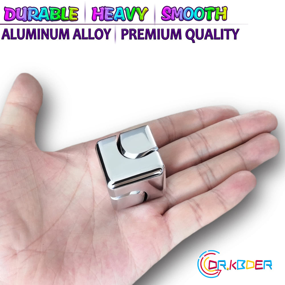 Dr.Kbder fidget spinner cube features stainless bearing for smooth, quiet spins during work.