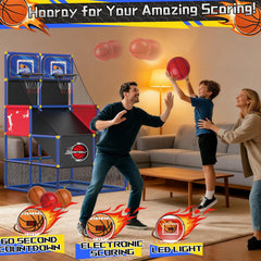 Drmukie Upgrade Dual Basketball Arcade pump included for fast setup.