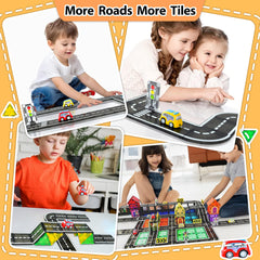 Drofex city construction magnets enable hands-on building and cooperative play.