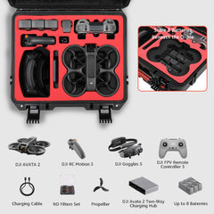 Drogear case Goggles 3 compartment keeps goggles protected and accessible.