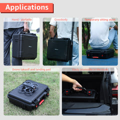 Drogear case durable ABS shell cushions drops and bumps during transport.