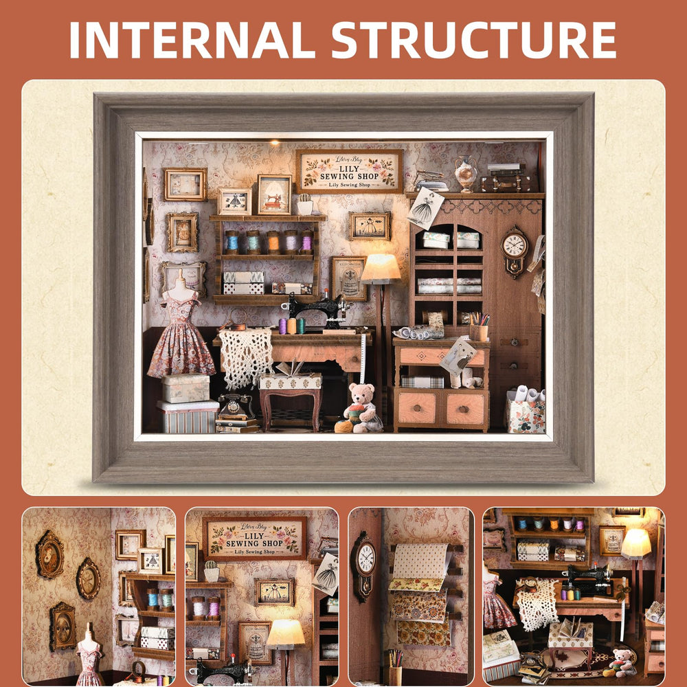 DROICC Book Nook Kit tiny fabric pieces boost realism in display