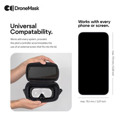 DroneMask 2 adjustable focal length for quick focus adjustments.