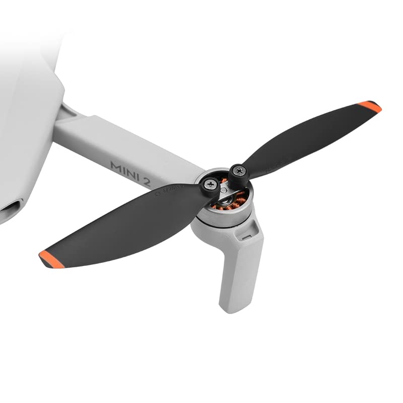 DroneXtra quick-release orange blades allow tool-free installation for beginners