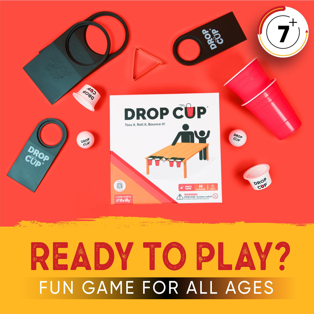 Drop Cup ten table clips hold the setup firmly on thick tables.