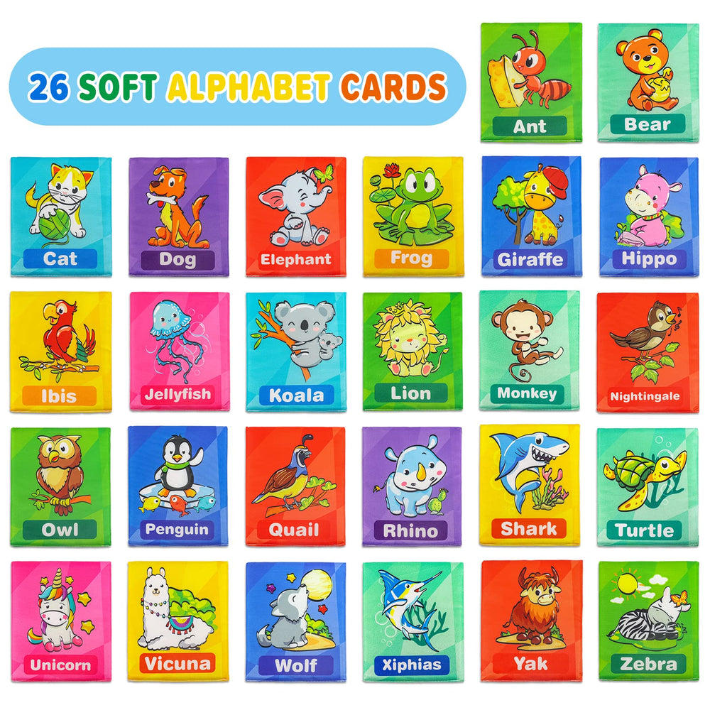 Dr.Rapeti Soft Alphabet Cards use tear-resistant stitching for durable washing.