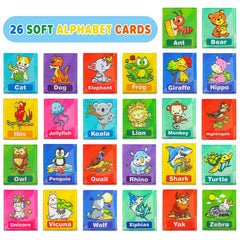 Dr.Rapeti Soft Alphabet Cards use tear-resistant stitching for durable washing.