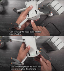 DRSEOO DJI controller charger keeps remote powered and ready.