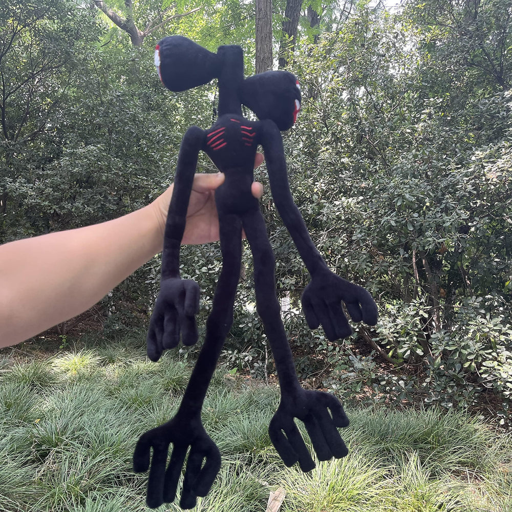 Dr.STONE Siren Head anime plush featuring black cat and dog appeal.
