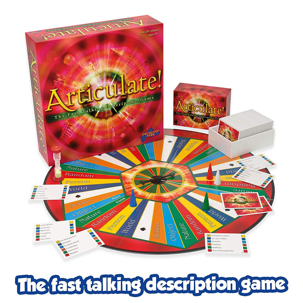 Drumond Park Articulate! 30-second-timer fuels fast, fun descriptions during play.