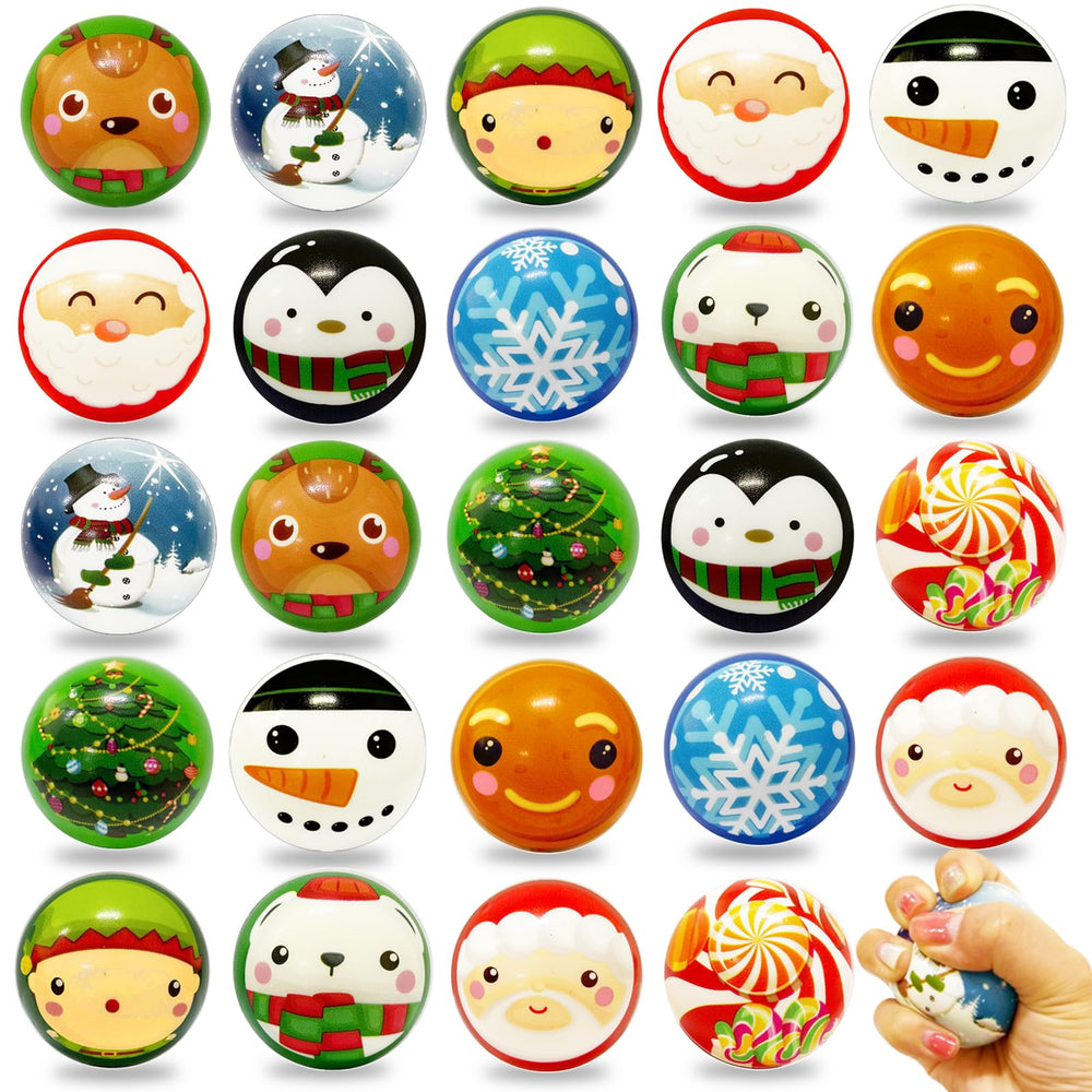 Dshengoo Christmas stress ball Santa - handheld relaxation and festive mood booster.