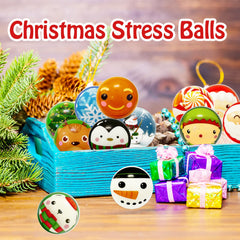 Dshengoo Christmas stress ball Snowflake - calm hand exercise during busy holidays.