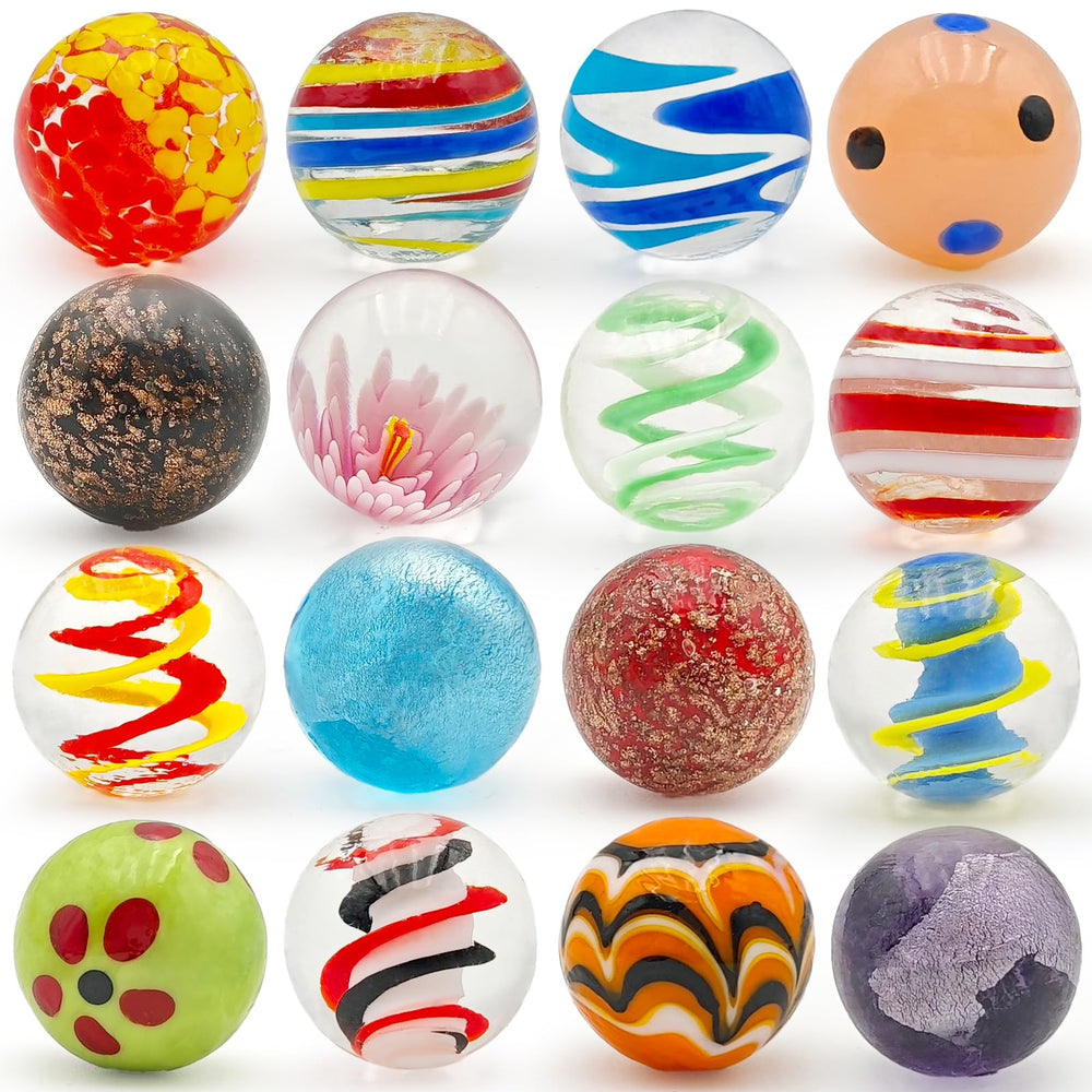 DSHMIXIA 1-inch colored marble set adds color to garden paths and crafts