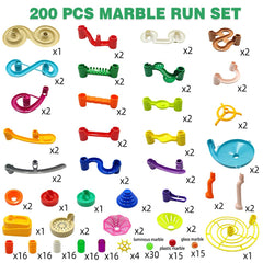 DSHMIXIA set includes parts and marbles for varied play sessions