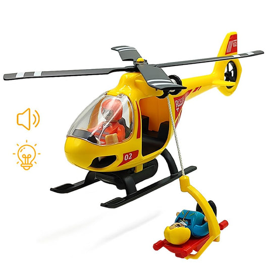 DSHMIXIA rescue helicopter with light and sound for imaginative play