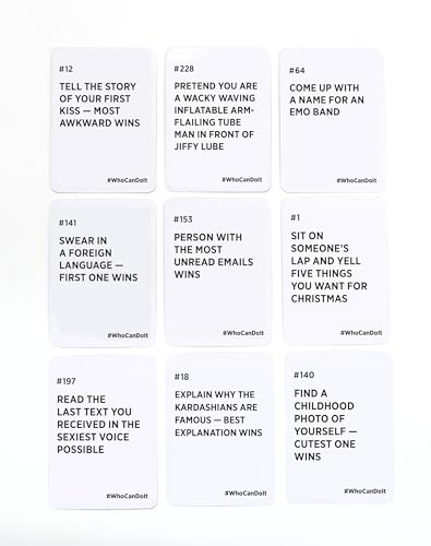 DSS Games 250 challenge cards showcase bold dares and playful tasks