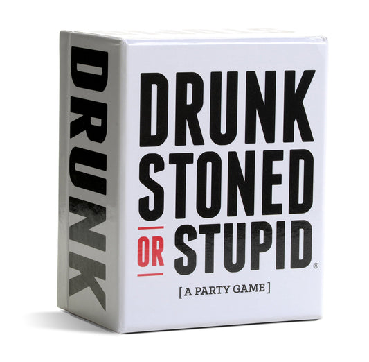 DSS Games' Drunk Stoned or Stupid box front, a bold party starter.