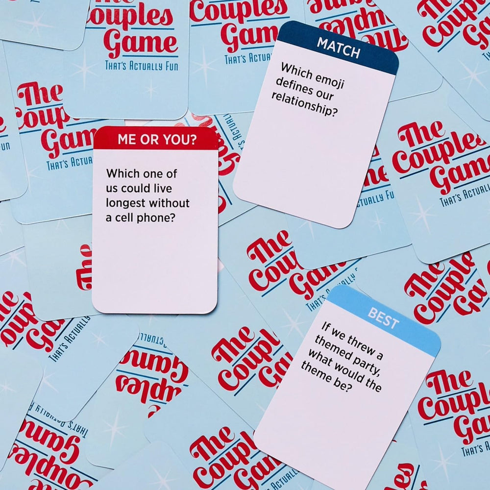 DSS Games The Couples Game included items show 150 questions and accessories.