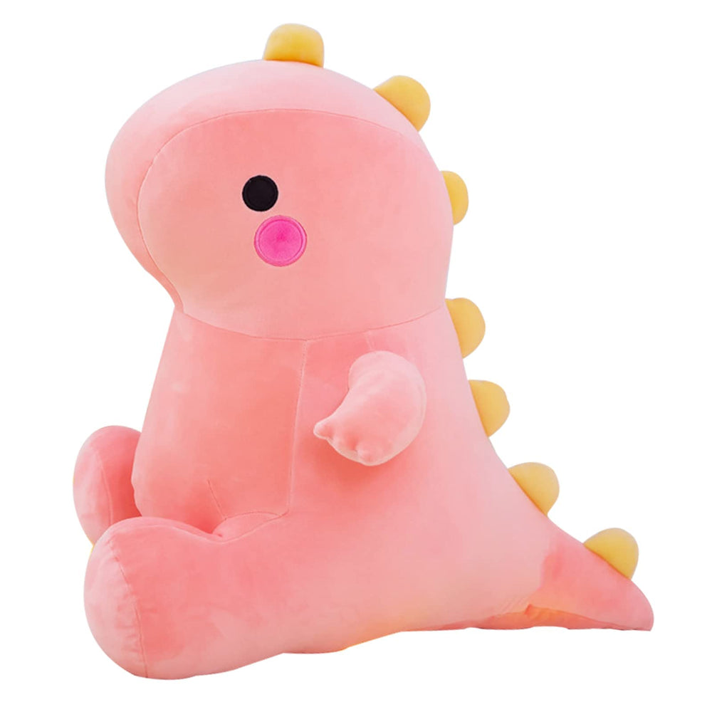 DUANMUL pink 8in dinosaur plush, ultra soft cuddle buddy for kids.