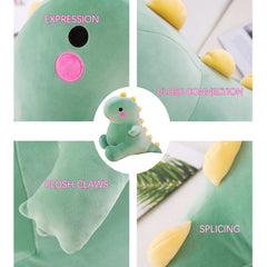 DUANMUL green dinosaur plush decor for bedroom or playroom.