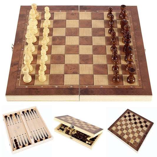 DUBSTAR folding chess board open flat surface for stable piece placement