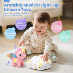 Duchong removable unicorn music encourages interactive learning moments.