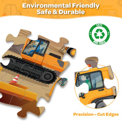 Duchong jumbo puzzle with thick cardboard, smooth edges for safe handling