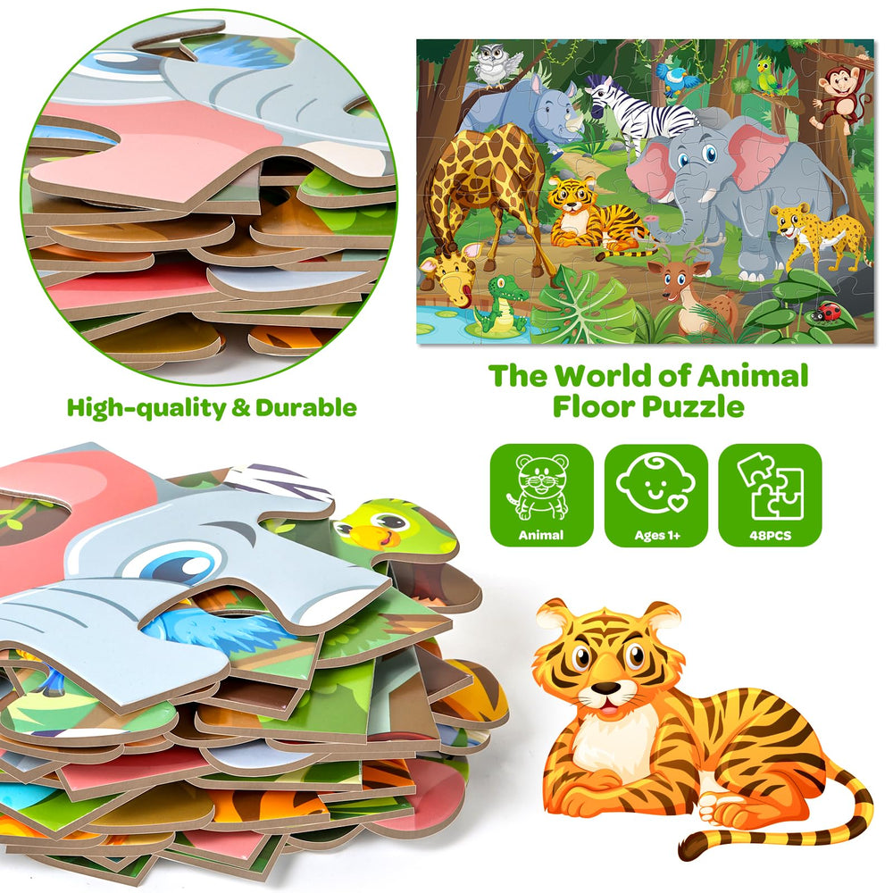 Duchong thick cardboard puzzle pieces with smooth edges for durable, easy gripping play