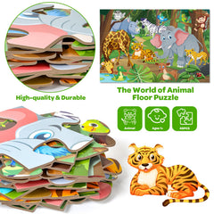 Duchong thick cardboard puzzle pieces with smooth edges for durable, easy gripping play