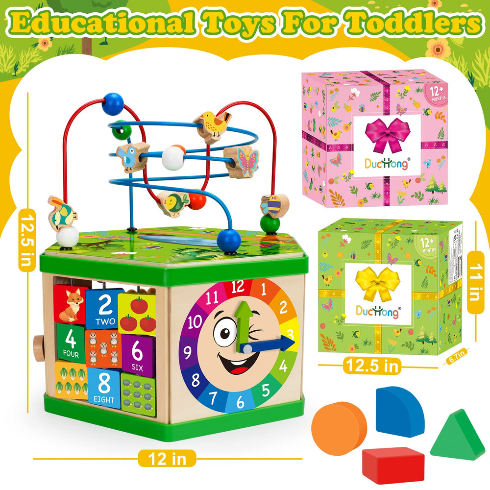 Duchong cube gears illustrate cause-and-effect through spinning motion.