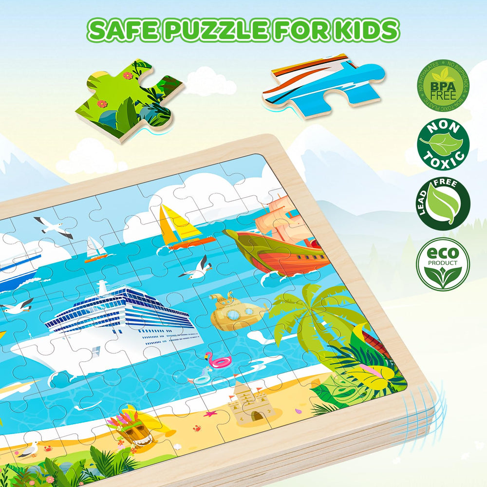Duchong wooden puzzles showing bulldozer pieces support dexterity and confident fitting.