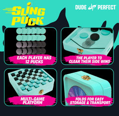 Dude Perfect elastic bands in action powering quick shots