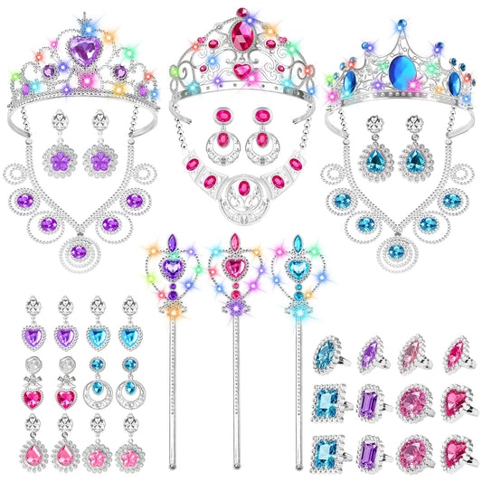 DUDUCOFU princess crowns light up, adding magical sparkle to parties.