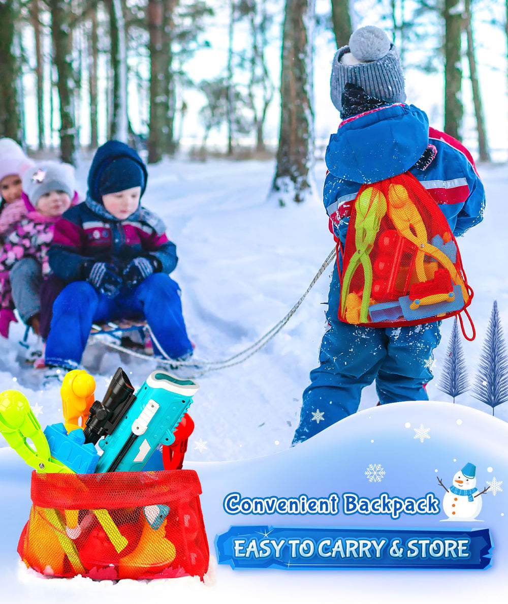 DUDUCOFU soccer-ball snowball mold shapes quick, sporty snowballs for active outdoor play