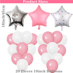 DUFACAI 18-inch star balloons sparkle above the space