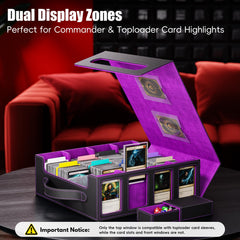 Dufvrpe top-loader display slots to showcase key toploaders.