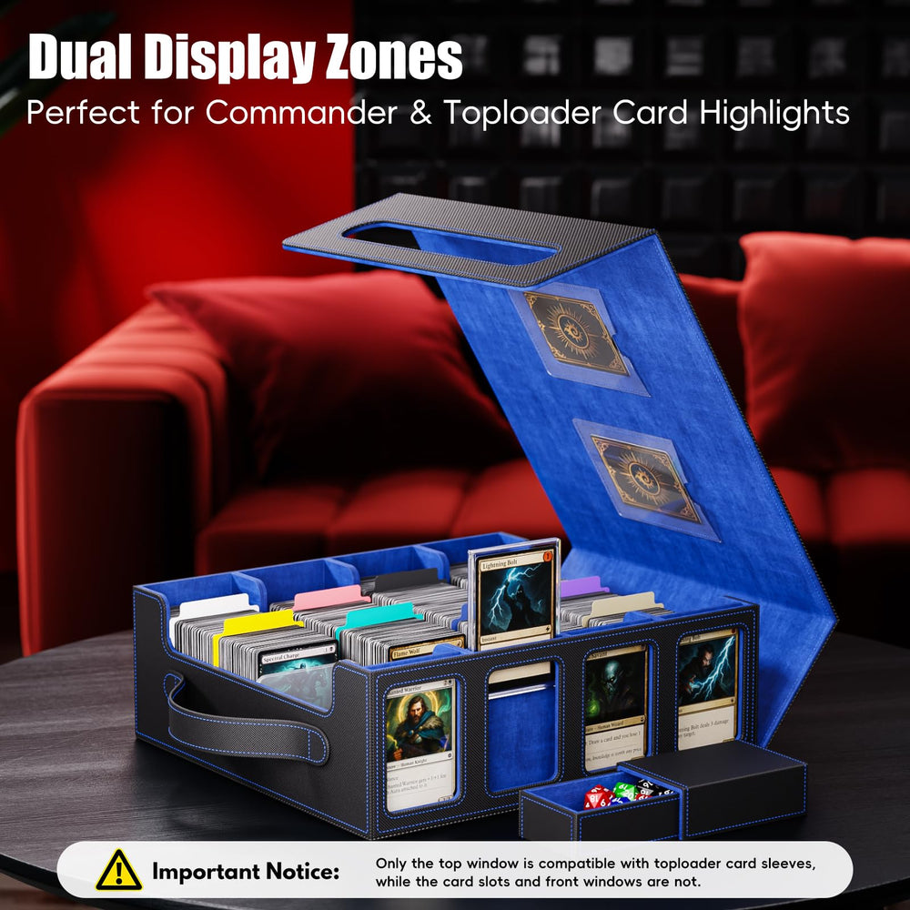 Dufvrpe top display slots showcase key toploaders for easy reference.