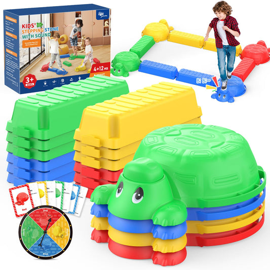 Dufvrpe turtle stepping stone blue for safe balance training outdoors.