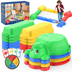 Dufvrpe turtle stepping stone blue for safe balance training outdoors.