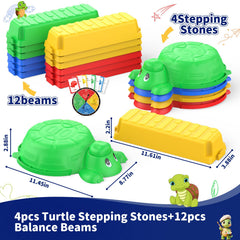 Dufvrpe turtle stepping stone orange enhances imaginative outdoor play.