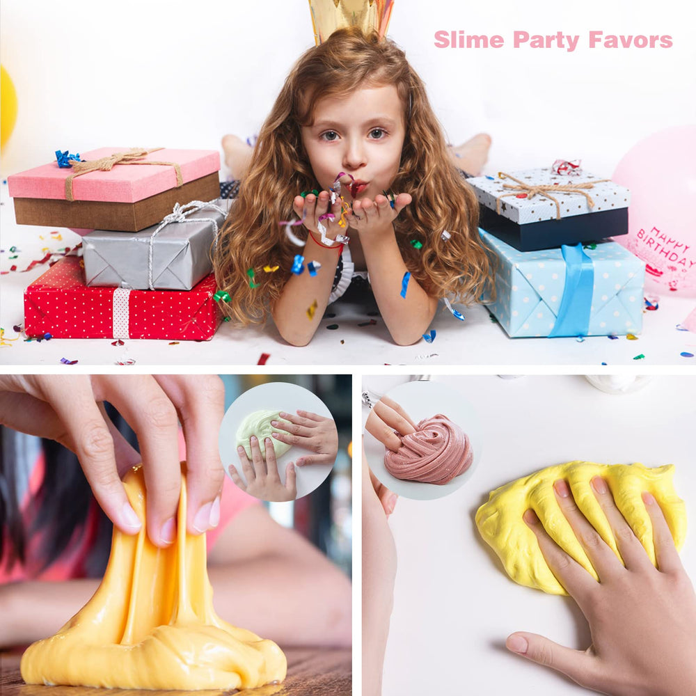 DUJUANHUA soft, non-sticky slime texture for easy handling