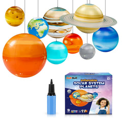 DULL BULL inflatable sun centerpiece for classroom ceiling displays.