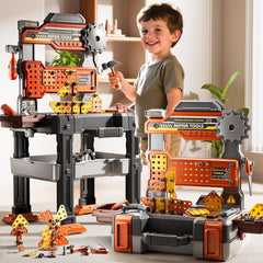 DULONIME screws and brackets enabling kids to tighten and assemble.