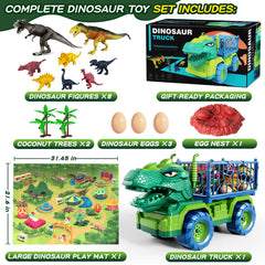 DULONIME 32x28 inch dinosaur play mat provides spacious surface for group play